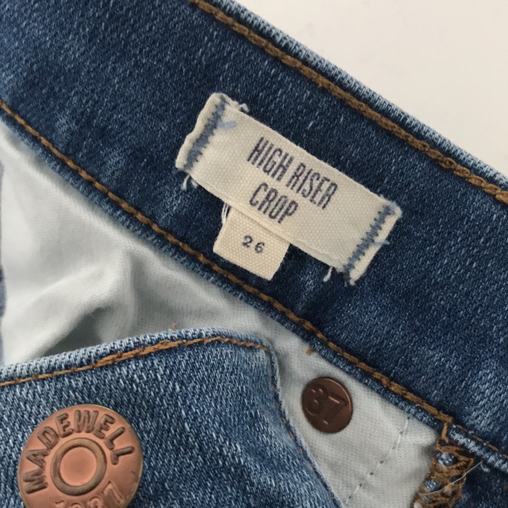 Madewell High Riser Crop 26 - Picture 4 of 5